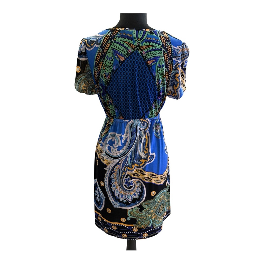 5th & Love Vibrant Blue and Black Dress - Picture 2 of 2